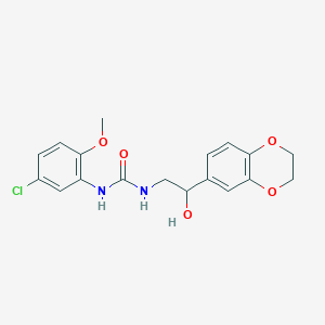 1-(5-Chloro-2-methoxyphenyl)-3-(2-(2,3-dihydrobenzo[b][1,4]dioxin-6-yl)-2-hydroxyethyl)urea