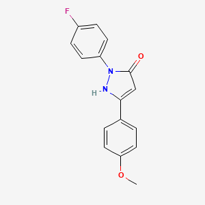 1-(4-fluorophenyl)-3-(4-methoxyphenyl)-1H-pyrazol-5-ol