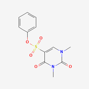 1,3-Dimethyl-2,4-dioxo-5-pyrimidinesulfonic acid phenyl ester