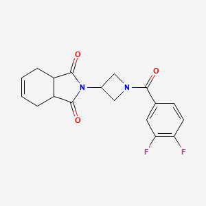 2-(1-(3,4-difluorobenzoyl)azetidin-3-yl)-3a,4,7,7a-tetrahydro-1H-isoindole-1,3(2H)-dione