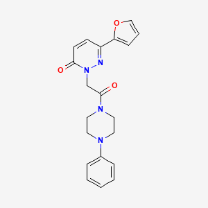 6-(furan-2-yl)-2-(2-oxo-2-(4-phenylpiperazin-1-yl)ethyl)pyridazin-3(2H)-one