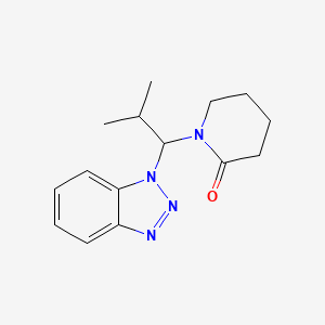 1-[1-(1H-1,2,3-Benzotriazol-1-yl)-2-methylpropyl]piperidin-2-one