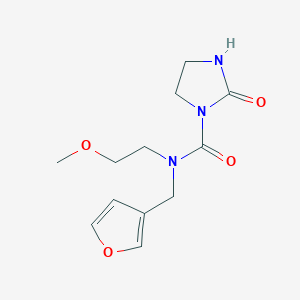 N-(furan-3-ylmethyl)-N-(2-methoxyethyl)-2-oxoimidazolidine-1-carboxamide