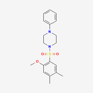 1-[(2-Methoxy-4,5-dimethylphenyl)sulfonyl]-4-phenylpiperazine