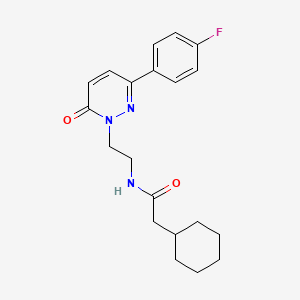 2-cyclohexyl-N-(2-(3-(4-fluorophenyl)-6-oxopyridazin-1(6H)-yl)ethyl)acetamide