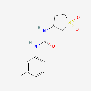 molecular formula C12H16N2O3S B2500806 1-(1,1-Dioxidotetrahydrothiophen-3-yl)-3-(m-tolyl)urea CAS No. 428449-64-3