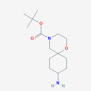 Tert-butyl 9-amino-1-oxa-4-azaspiro[5.5]undecane-4-carboxylate