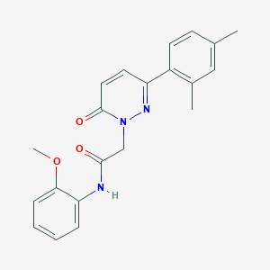 2-[3-(2,4-dimethylphenyl)-6-oxopyridazin-1-yl]-N-(2-methoxyphenyl)acetamide