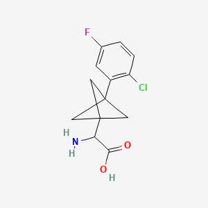 2-Amino-2-[3-(2-chloro-5-fluorophenyl)-1-bicyclo[1.1.1]pentanyl]acetic acid