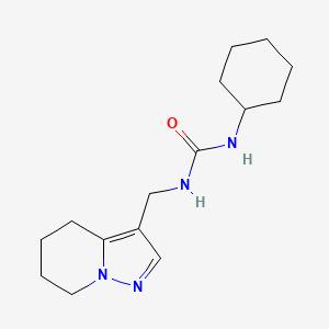 molecular formula C15H24N4O B2500830 1-环己基-3-((4,5,6,7-四氢吡唑[1,5-a]吡啶-3-基)甲基)脲 CAS No. 2034337-61-4