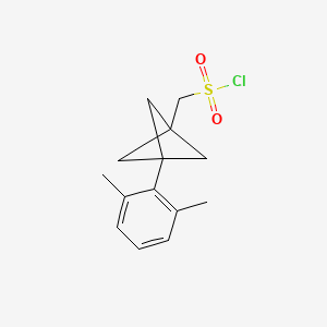 [3-(2,6-Dimethylphenyl)-1-bicyclo[1.1.1]pentanyl]methanesulfonyl chloride