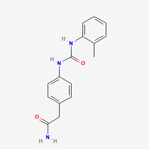 2-(4-(3-(o-Tolyl)ureido)phenyl)acetamide