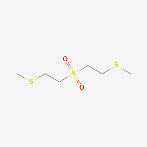 molecular formula C6H14O2S3 B2500846 (Sulfonylbis(ethane-2,1-diyl))bis(methylsulfane) CAS No. 137371-98-3