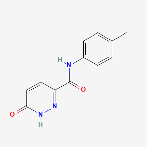 molecular formula C12H11N3O2 B2500849 N-(4-methylphenyl)-6-oxo-1,6-dihydropyridazine-3-carboxamide CAS No. 846063-74-9