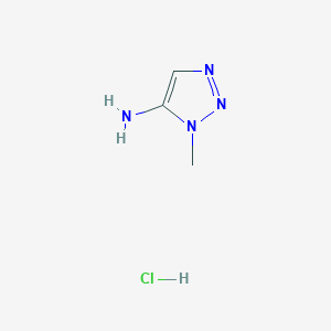 molecular formula C3H7ClN4 B2500856 3-Methyltriazol-4-amine;hydrochloride CAS No. 860176-00-7