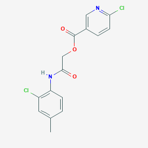 B2500869 [(2-Chloro-4-methylphenyl)carbamoyl]methyl 6-chloropyridine-3-carboxylate CAS No. 386279-51-2