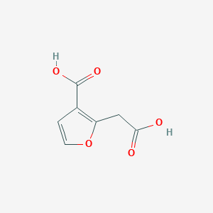 molecular formula C7H6O5 B2500902 2-(carboxymethyl)furan-3-carboxylic Acid CAS No. 196601-49-7