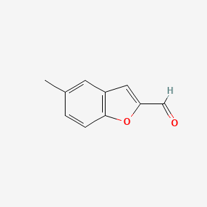 molecular formula C10H8O2 B2500968 5-Methylbenzofuran-2-carbaldehyde CAS No. 40724-03-6