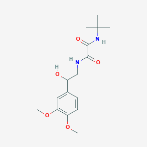 B2500975 N1-(tert-butyl)-N2-(2-(3,4-dimethoxyphenyl)-2-hydroxyethyl)oxalamide CAS No. 1797620-18-8