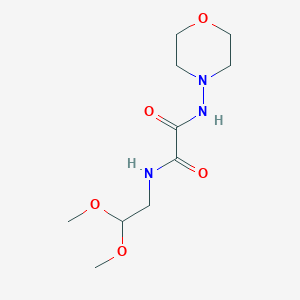 molecular formula C10H19N3O5 B2501004 N-(2,2-Dimethoxyethyl)-N'-morpholin-4-yloxamide CAS No. 2320722-29-8