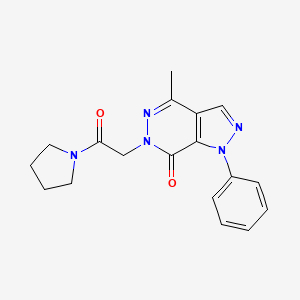 4-methyl-6-(2-oxo-2-(pyrrolidin-1-yl)ethyl)-1-phenyl-1H-pyrazolo[3,4-d]pyridazin-7(6H)-one