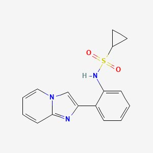 N-(2-(imidazo[1,2-a]pyridin-2-yl)phenyl)cyclopropanesulfonamide