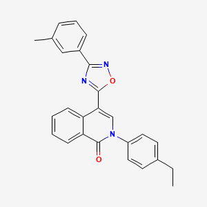 2-(4-ethylphenyl)-4-(3-(m-tolyl)-1,2,4-oxadiazol-5-yl)isoquinolin-1(2H)-one