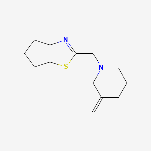 2-((3-methylenepiperidin-1-yl)methyl)-5,6-dihydro-4H-cyclopenta[d]thiazole