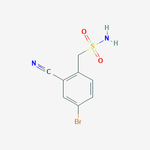 molecular formula C8H7BrN2O2S B2501070 (4-Bromo-2-cyanophenyl)methanesulfonamide CAS No. 1878327-03-7
