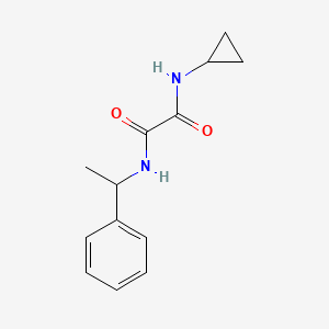 molecular formula C13H16N2O2 B2501077 N-cyclopropyl-N'-(1-phenylethyl)ethanediamide CAS No. 311791-16-9