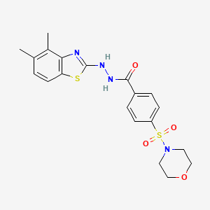 B2501106 N'-(4,5-dimethylbenzo[d]thiazol-2-yl)-4-(morpholinosulfonyl)benzohydrazide CAS No. 851980-44-4