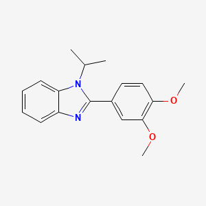 molecular formula C18H20N2O2 B2501120 2-(3,4-dimethoxyphenyl)-1-(propan-2-yl)-1H-1,3-benzodiazole CAS No. 477543-05-8