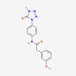 2-(3-methoxyphenyl)-N-(4-(4-methyl-5-oxo-4,5-dihydro-1H-tetrazol-1-yl)phenyl)acetamide