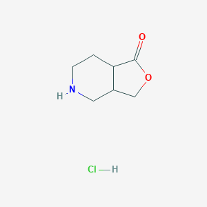 3a,4,5,6,7,7a-Hexahydro-3H-furo[3,4-c]pyridin-1-one;hydrochloride