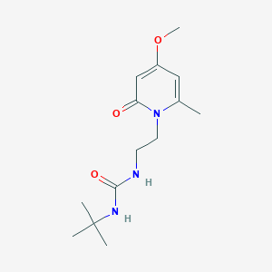 1-(tert-butyl)-3-(2-(4-methoxy-6-methyl-2-oxopyridin-1(2H)-yl)ethyl)urea