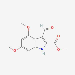 methyl 3-formyl-4,6-dimethoxy-1H-indole-2-carboxylate
