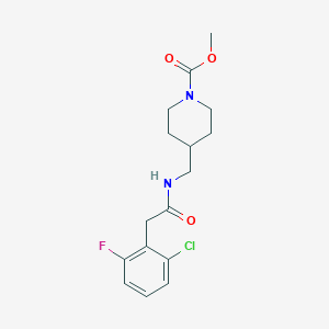 Methyl 4-((2-(2-chloro-6-fluorophenyl)acetamido)methyl)piperidine-1-carboxylate