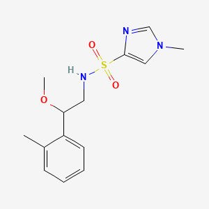 N-(2-methoxy-2-(o-tolyl)ethyl)-1-methyl-1H-imidazole-4-sulfonamide