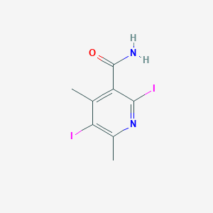 2,5-Diiodo-4,6-dimethylpyridine-3-carboxamide