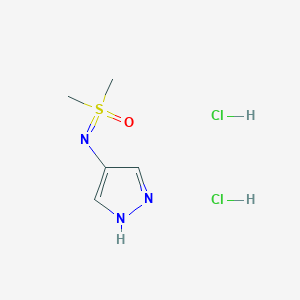dimethyl[(1H-pyrazol-4-yl)imino]-lambda6-sulfanone dihydrochloride