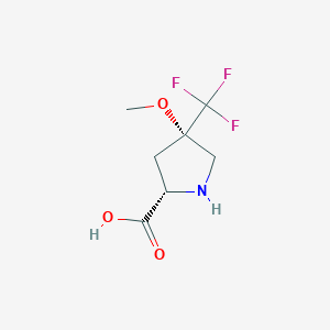 (2S,4S)-4-Methoxy-4-(trifluoromethyl)pyrrolidine-2-carboxylic acid