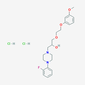 1-(4-(2-Fluorophenyl)piperazin-1-yl)-3-(2-(3-methoxyphenoxy)ethoxy)propan-2-ol dihydrochloride