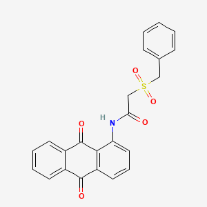2-(benzylsulfonyl)-N-(9,10-dioxo-9,10-dihydroanthracen-1-yl)acetamide