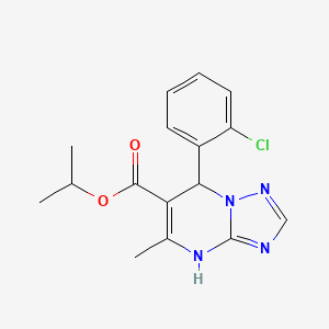 Isopropyl 7-(2-chlorophenyl)-5-methyl-4,7-dihydro-[1,2,4]triazolo[1,5-a]pyrimidine-6-carboxylate