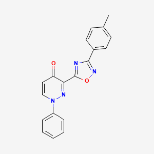 1-phenyl-3-(3-(p-tolyl)-1,2,4-oxadiazol-5-yl)pyridazin-4(1H)-one