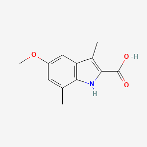 5-methoxy-3,7-dimethyl-1H-indole-2-carboxylic acid