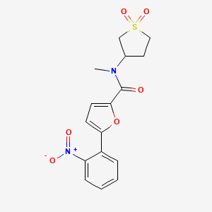 N-(1,1-dioxidotetrahydrothiophen-3-yl)-N-methyl-5-(2-nitrophenyl)furan-2-carboxamide