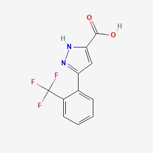 3-[2-(trifluoromethyl)phenyl]-1H-pyrazole-5-carboxylic acid
