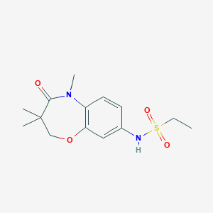 N-(3,3,5-trimethyl-4-oxo-2,3,4,5-tetrahydrobenzo[b][1,4]oxazepin-8-yl)ethanesulfonamide