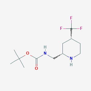 Tert-butyl N-[[(2S,4R)-4-(trifluoromethyl)piperidin-2-yl]methyl]carbamate